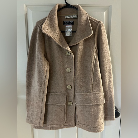 LL Bean Boiled Wool Jacket - Size Small - Picture 1 of 7
